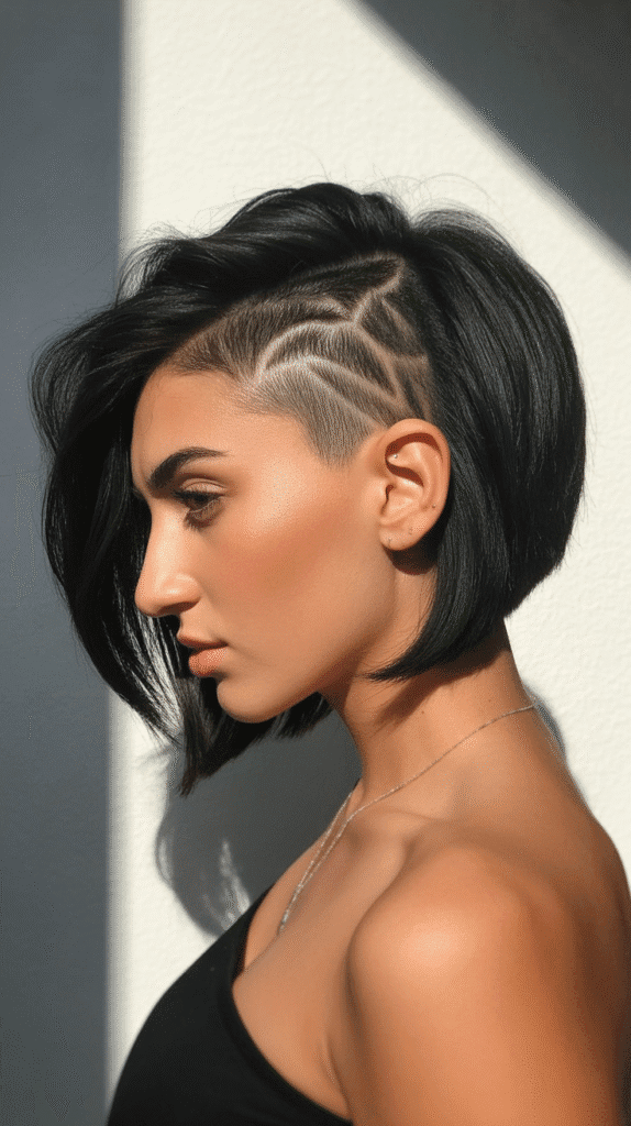 Best 30+ Chic Short Stacked Inverted Bob Haircuts for a Modern Look 20 Stacked Bob with Nape Undercut