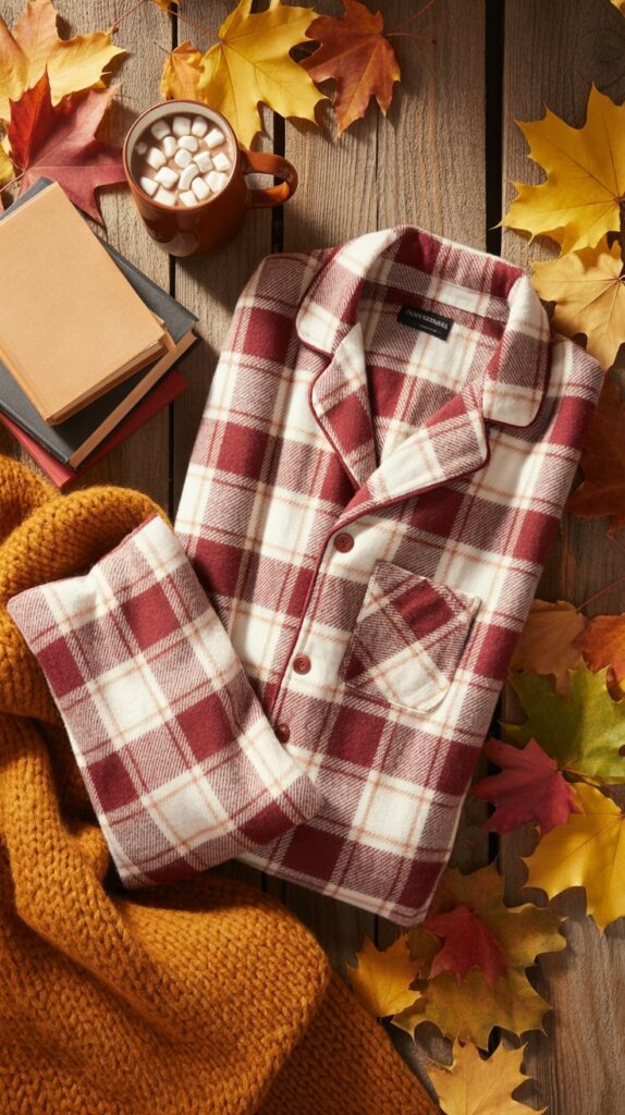 26 Aesthetic Self Care Sunday Outfit Inspirations 24 Soft Flannel Pajama Ensemble