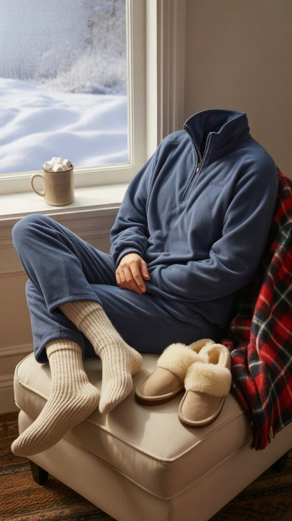 27 Stylish Self Care Sunday Outfits for Every Occasion 26 Fleece Pullover and Lounge Pants