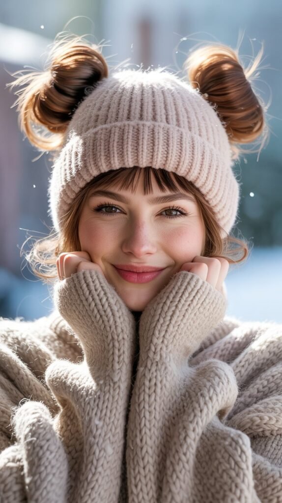 Space Buns with Beanie