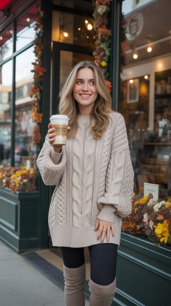 32 Chic Casual Fall Outfits for Women in Their 30s 18 The Sweater Weather Dress Code