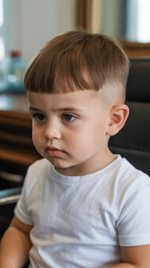 23 Toddler Boy Fade Haircuts That Are Totally Adorable 21 Caesar Cut Fade