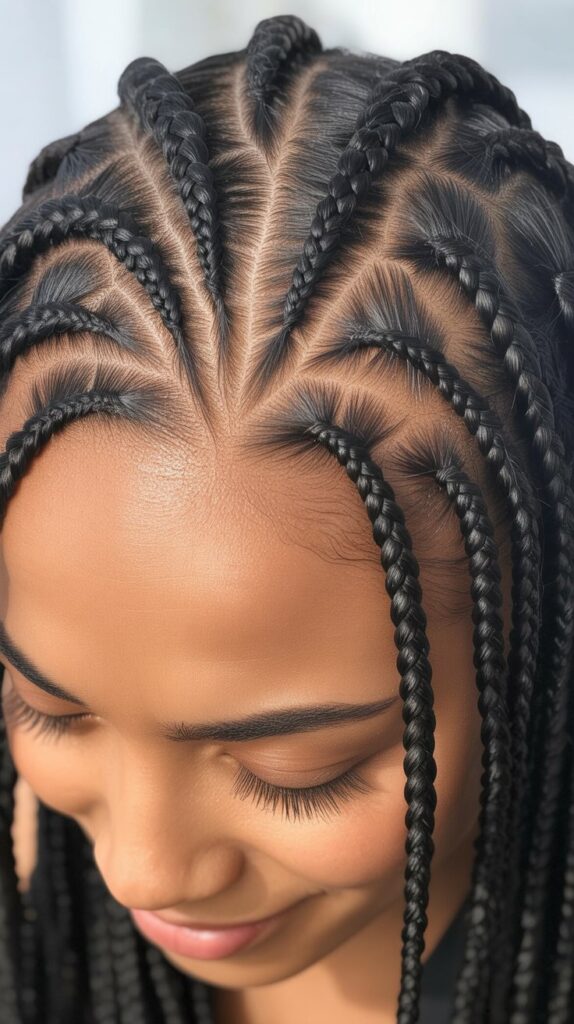 Best 25+ Half Cornrows Half Box Braids Styles You'll Obsess Over in 2025 25 25. Knotless Cornrows with Knotless Box Braids