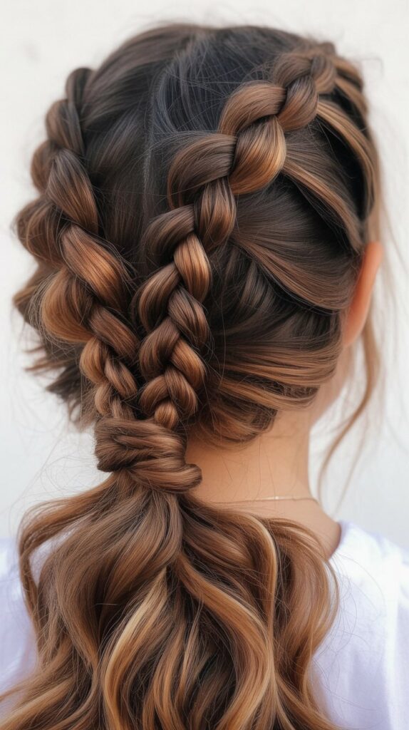 30 Braided Greasy Hair Hairstyles to Try 30 Mixed Braiding Technique Ponytail