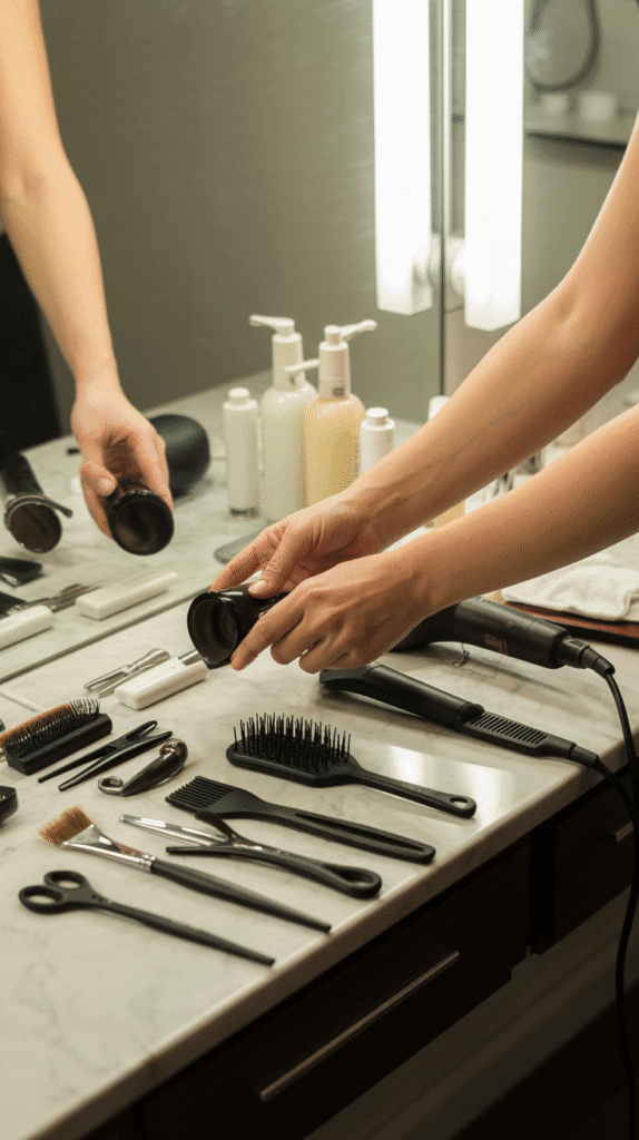 How to Do a Layered Haircut Yourself — No Salon Needed 3 Preparing Your Hair and Workspace