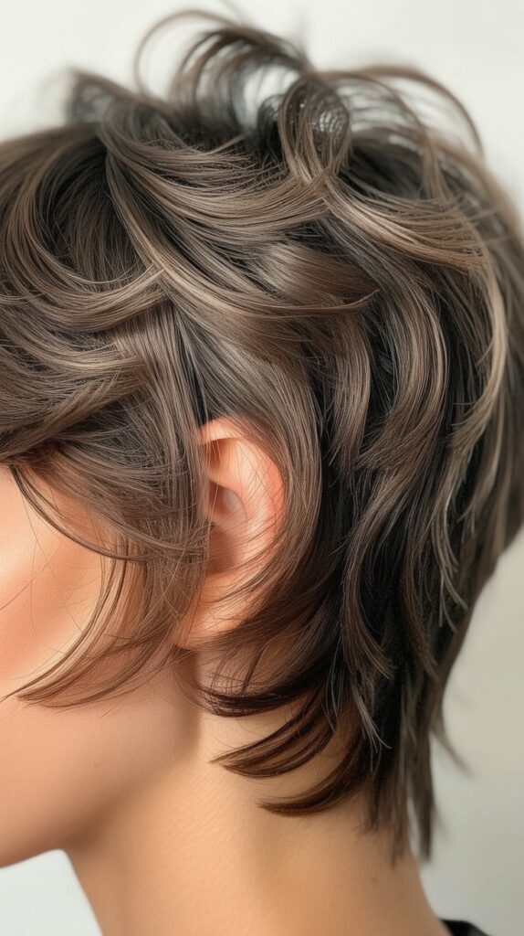 27 Gorgeous Wavy Pixie Hairstyles for Thick Hair 12 Wavy Pixie with Razored Edges
