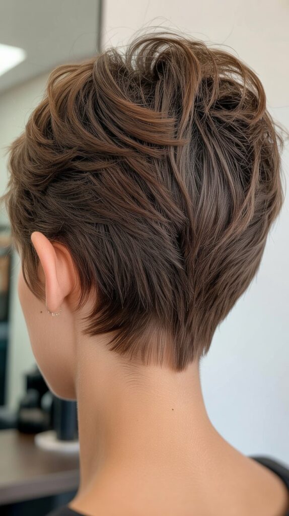 Messy Pixie with Textured Nape