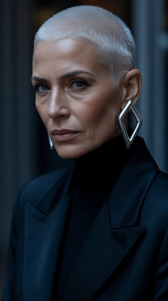 Best 30+ Short Hairstyles for Women Over 60 That Will Turn Heads 7 7. The Buzz Cut