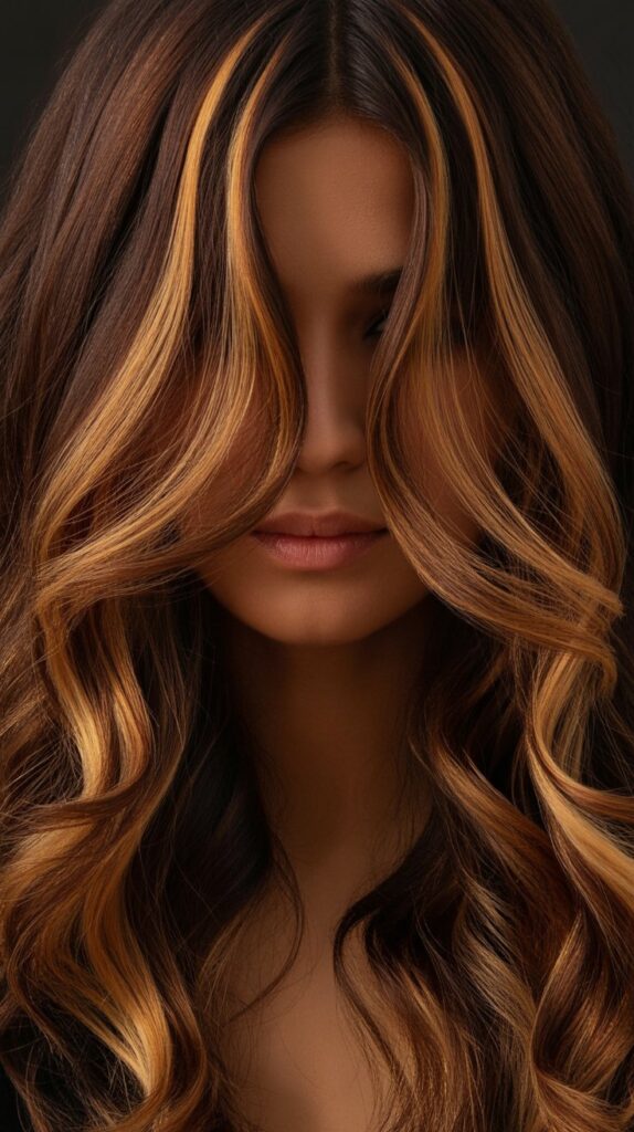 34 Trendy Brunette Balayage Hairstyles with a Money Piece 31 Espresso Base with Ribboned Balayage Money Piece