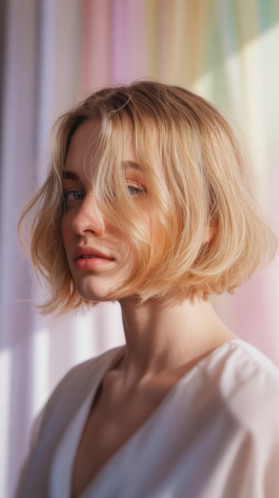 Choppy Bob with Wispy Ends