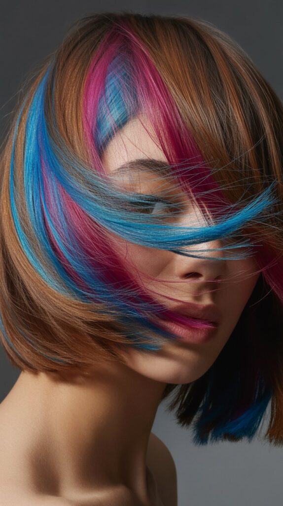 Best 32+ Inverted Layered Bob Hairstyles with Stacked Cuts Trendy Upgrade 20 Inverted Bob with Stacked Layers and Peek-a-Boo Highlights