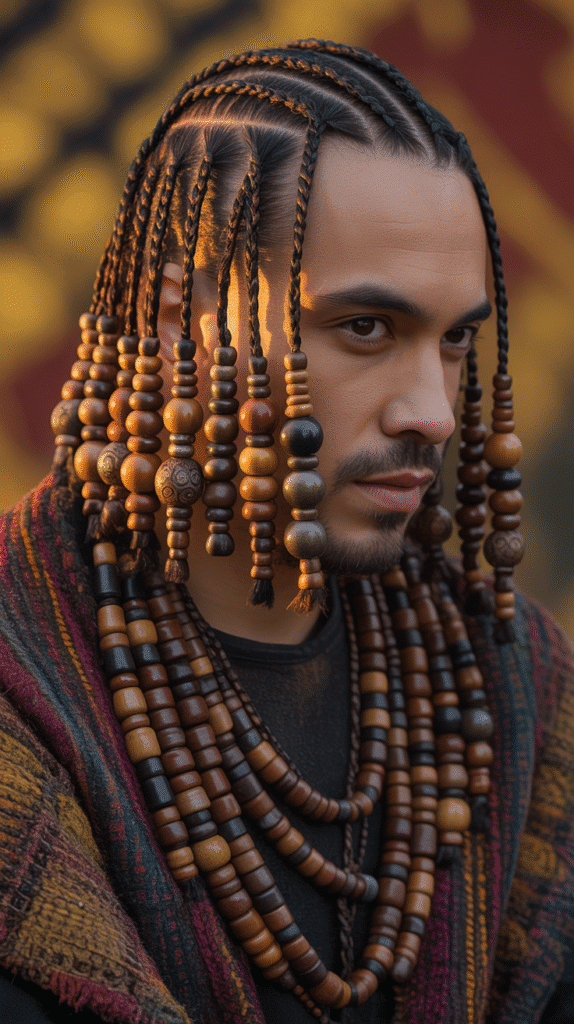 33 Stylish Winter Hair Braids for Men 20 Braids with Beads