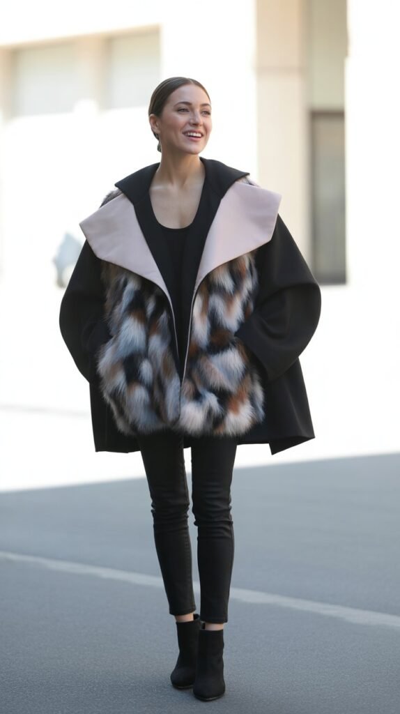 Statement Coat with Minimal Everything Else