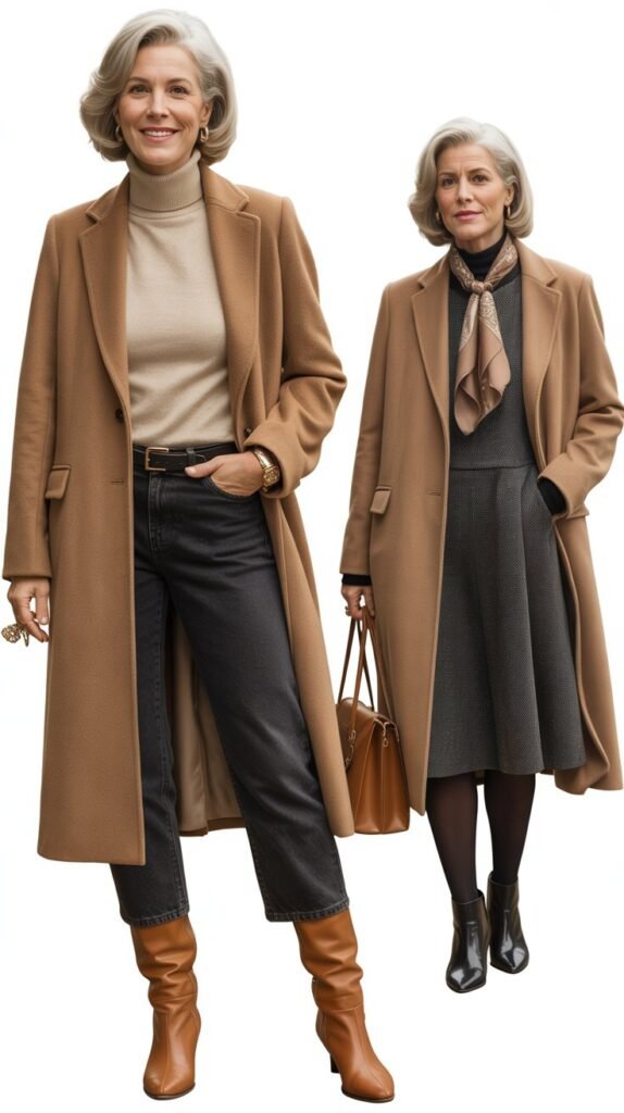 The Classic Camel Coat Ensemble