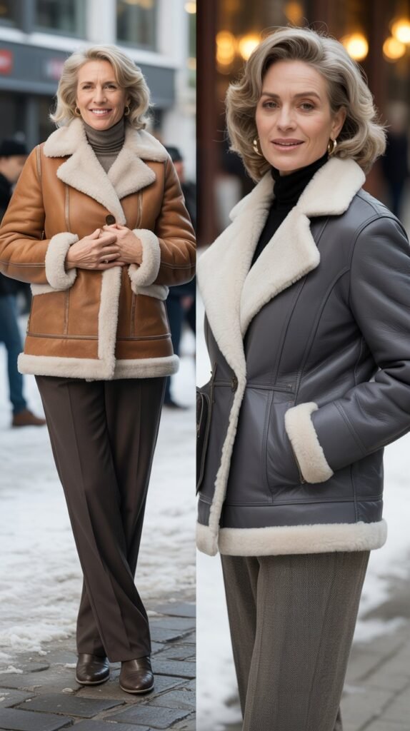 Shearling-Lined Jacket Warmth