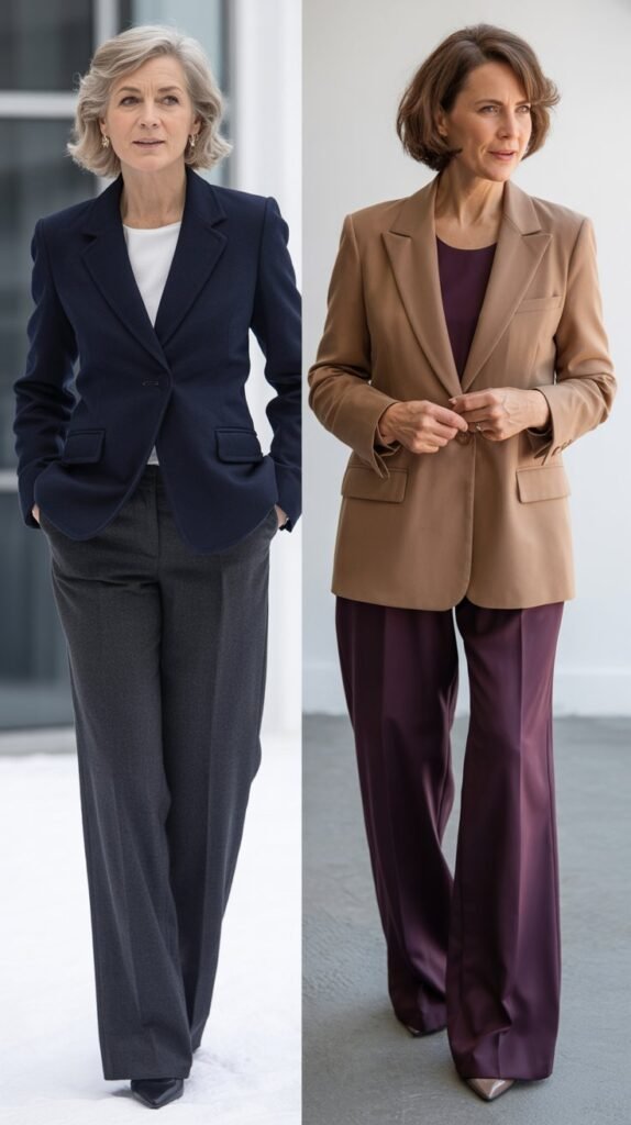 Structured Blazer with Comfortable Pants