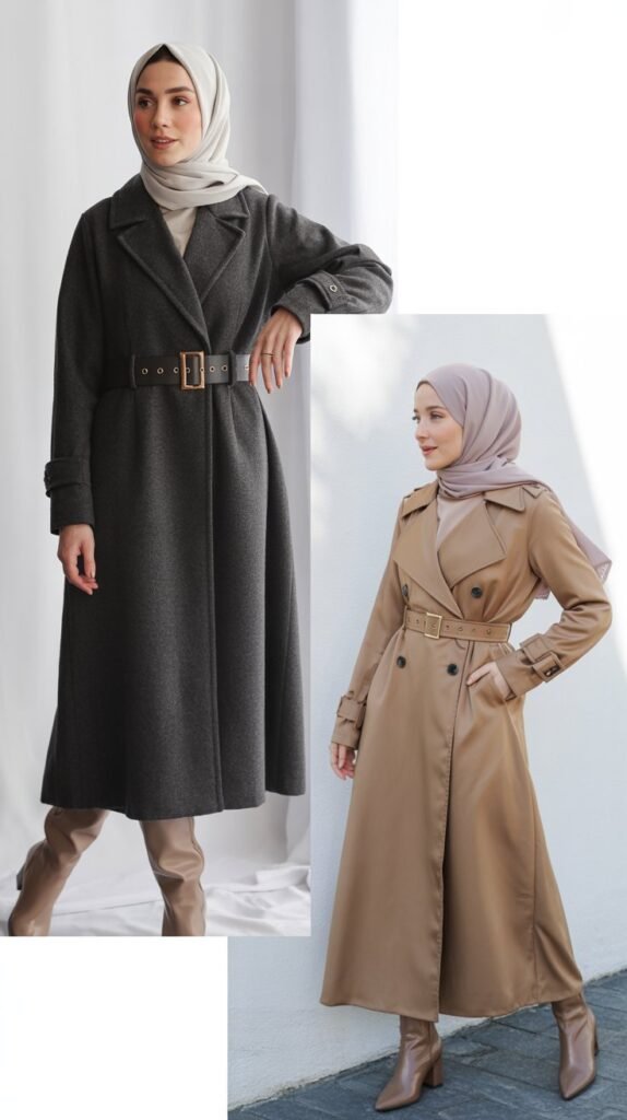 Belted Coat Dress