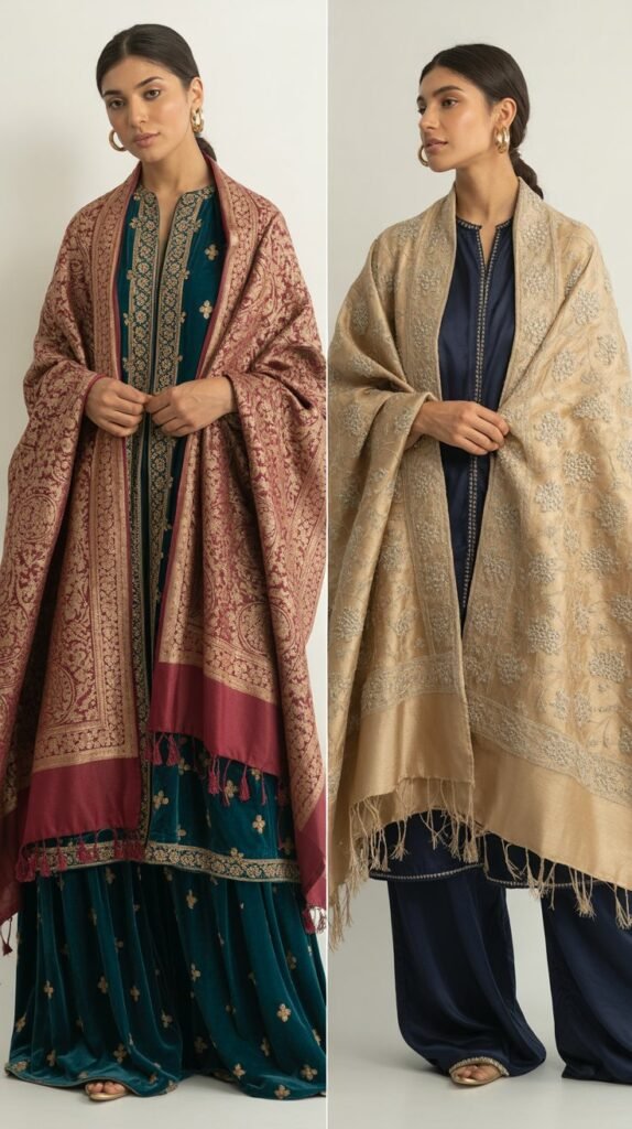Jamawar Shawl with Suit