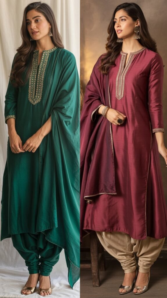 Angrakha Style Kurta with Churidar