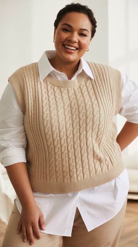 Sweater Vest with Button-Down Shirt