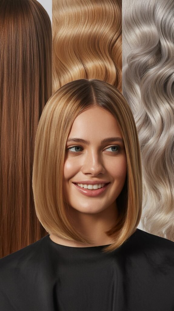 Long Bob with Money Pieces