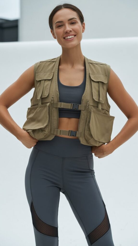 Utility Vest and Athletic Bottom