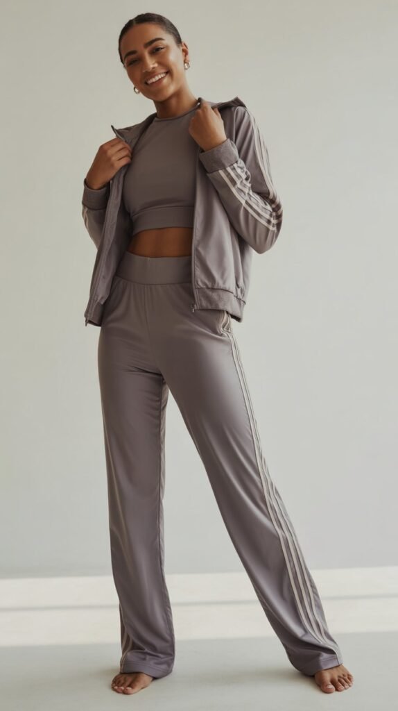 Track Pants and Crop Top