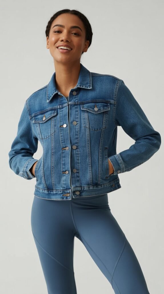 Denim Jacket and Leggings