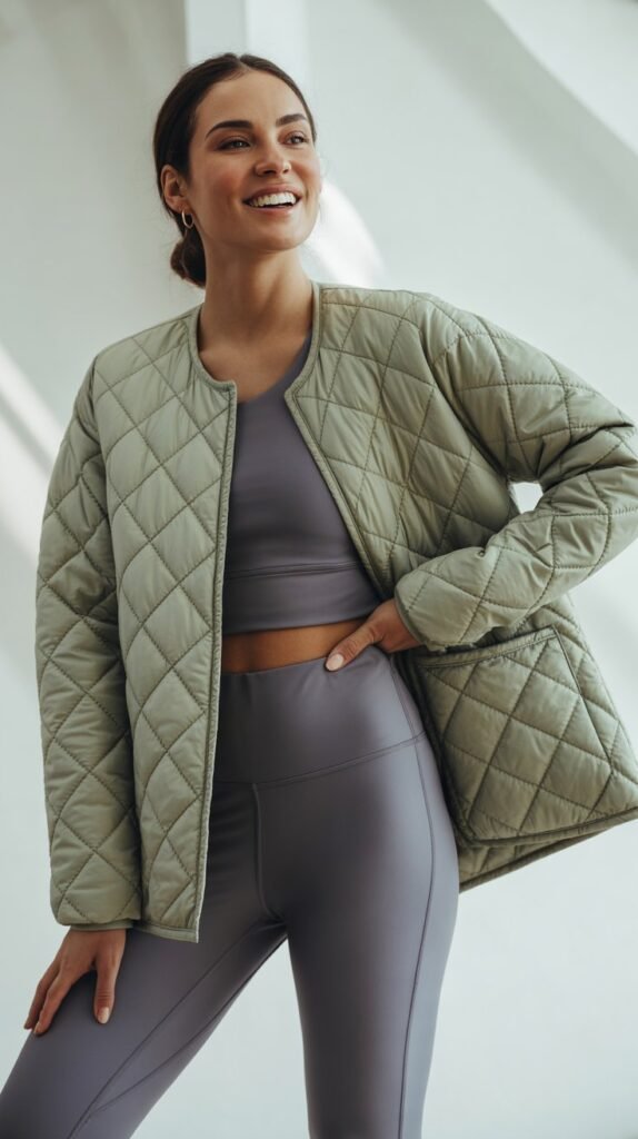 Quilted Jacket and Athleisure Pants