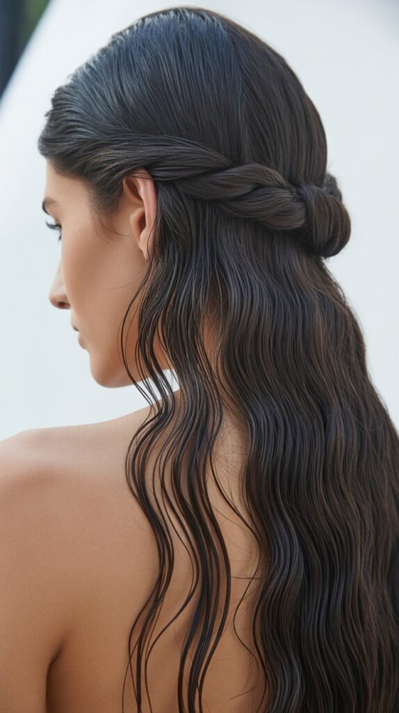 Twisted Half-Up Style