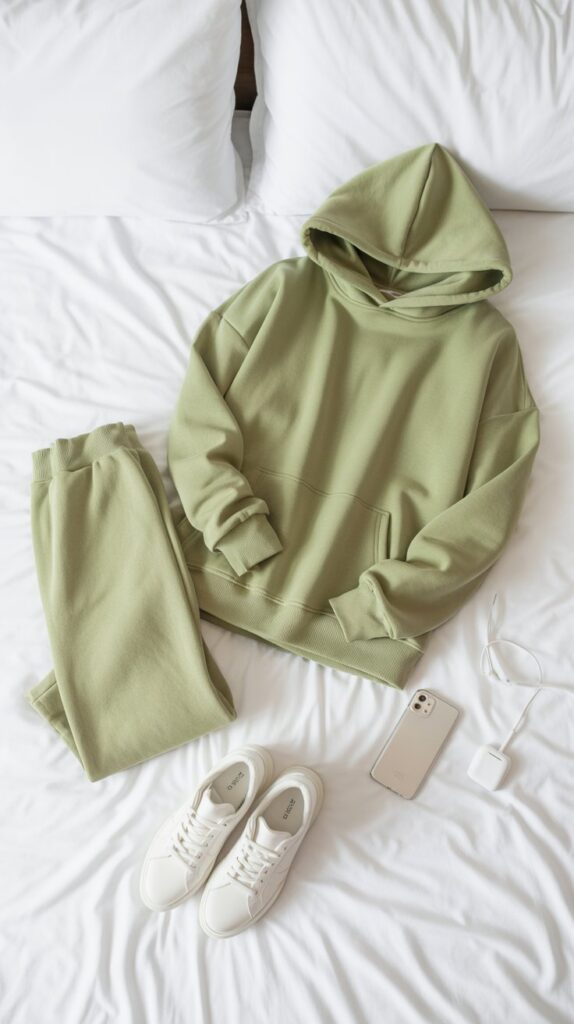 27 Stylish Self Care Sunday Outfits for Every Occasion 17 Hoodie and Sweatpants Matching Set