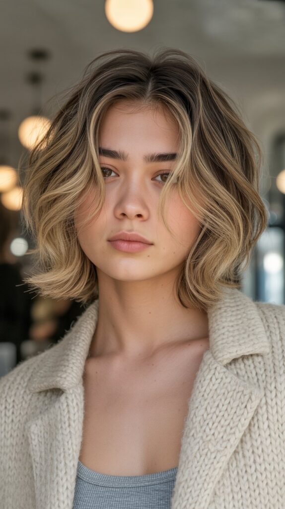 27 Stunning Choppy Bob Haircuts for Thick Hair 14 Choppy Bob with Face-Framing Layers
