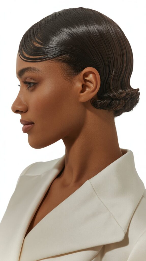 30 Best 3C 4A Hairstyles for Short Hair You'll Love 21 Slicked Back Style