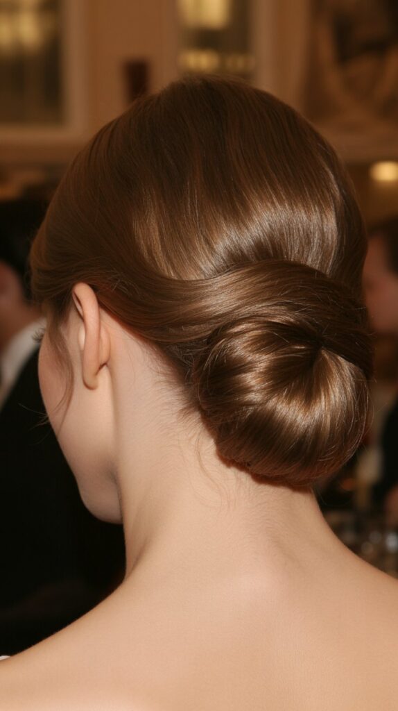 27 Elegant Greasy Hair Updo Hairstyles 12 The Side-Swept Low Bun