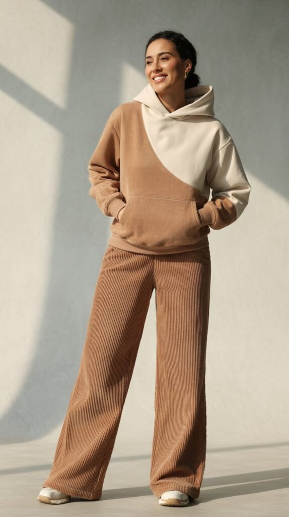 Corduroy Pants and Hoodie