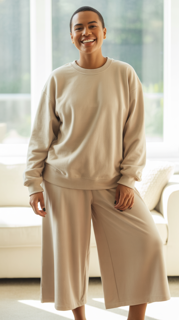 French Terry Crewneck and Culottes