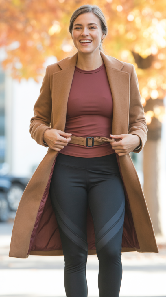 Belted Coat and Leggings