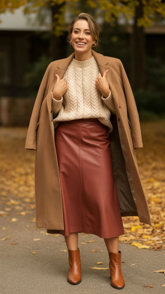  The Midi Skirt and Boots Ensemble