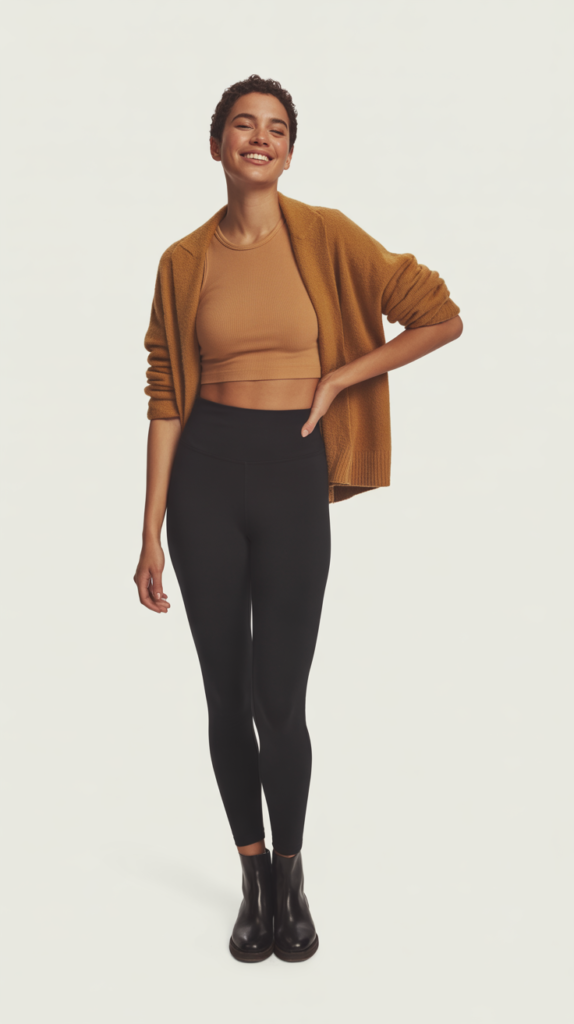 Crop Top and High-Waisted Leggings