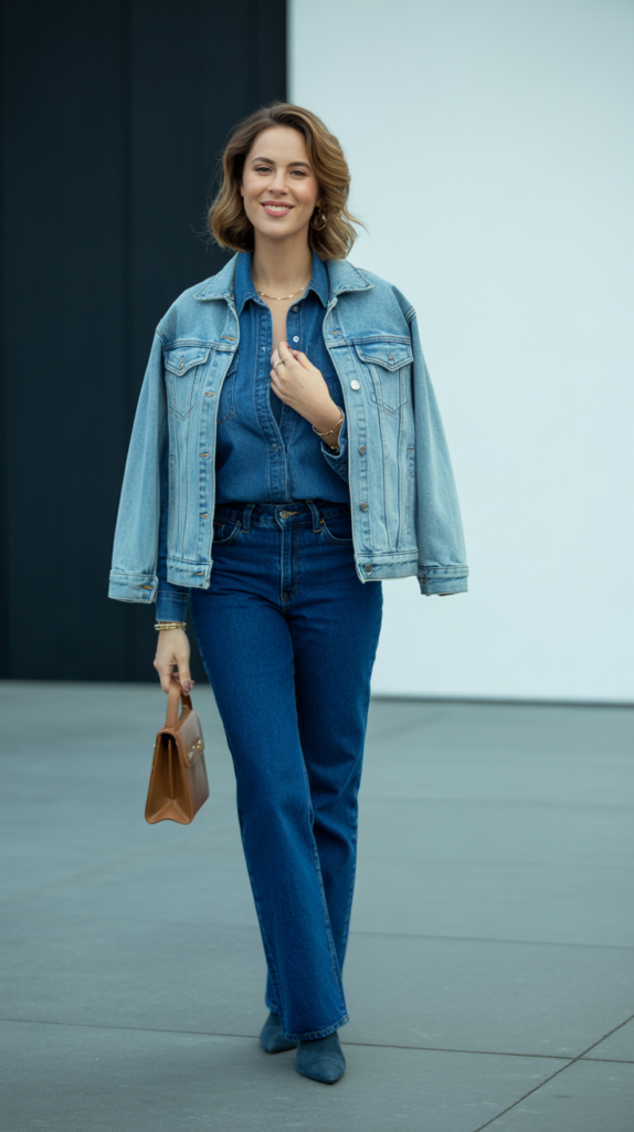 The Denim-on-Denim Double Take