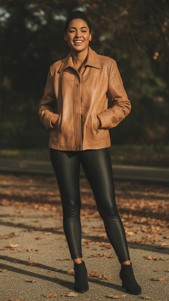 Suede Jacket and Leggings