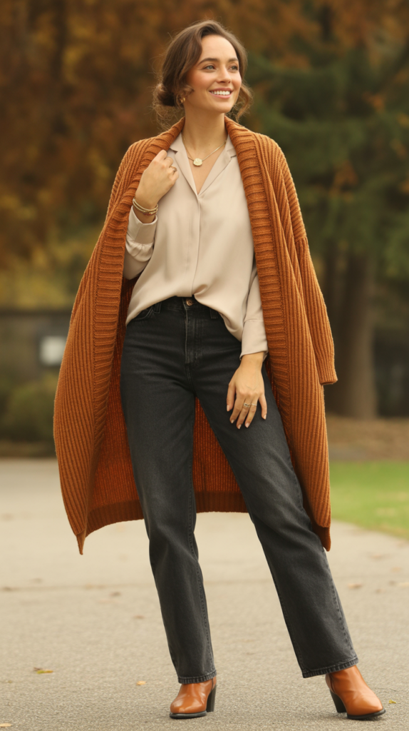 The Cardigan as Outerwear Statement