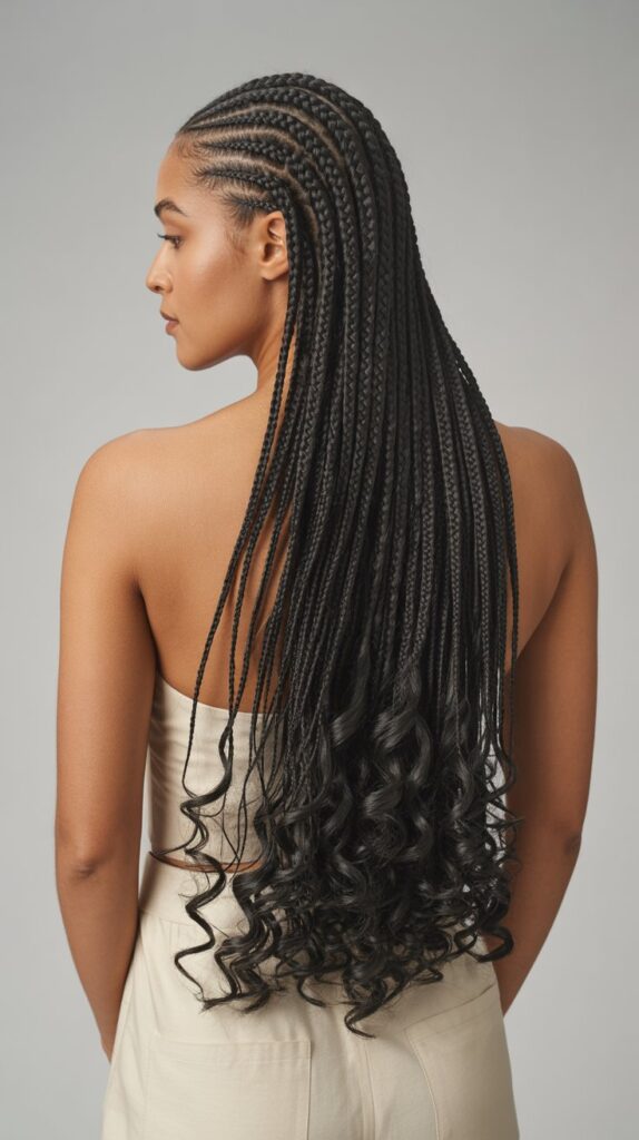 Best 25+ Half Cornrows Half Box Braids Styles You'll Obsess Over in 2025 26 26. Waist-Length Half Cornrows Half Box Braids