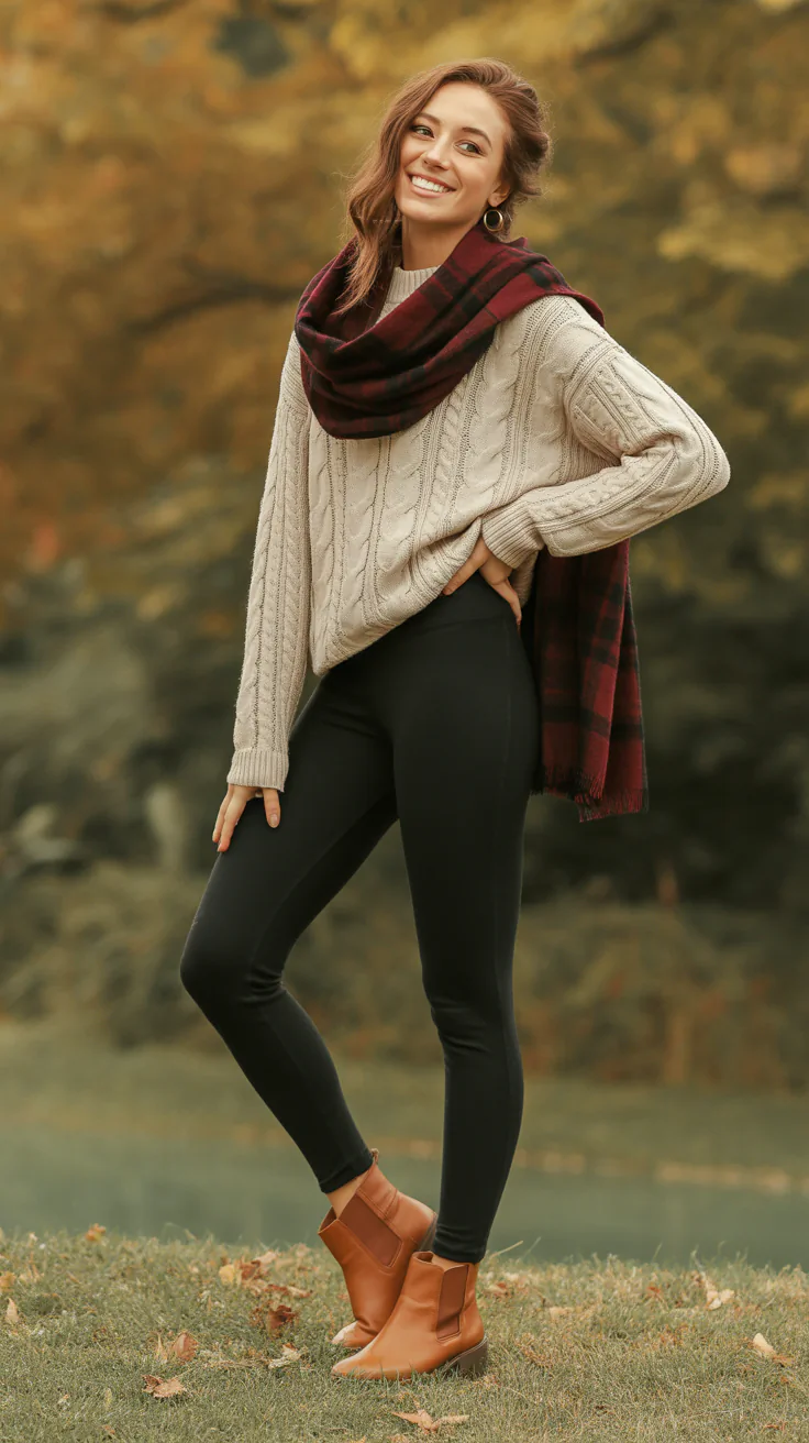 Trendy Casual Fall Outfits for Women with Leggings