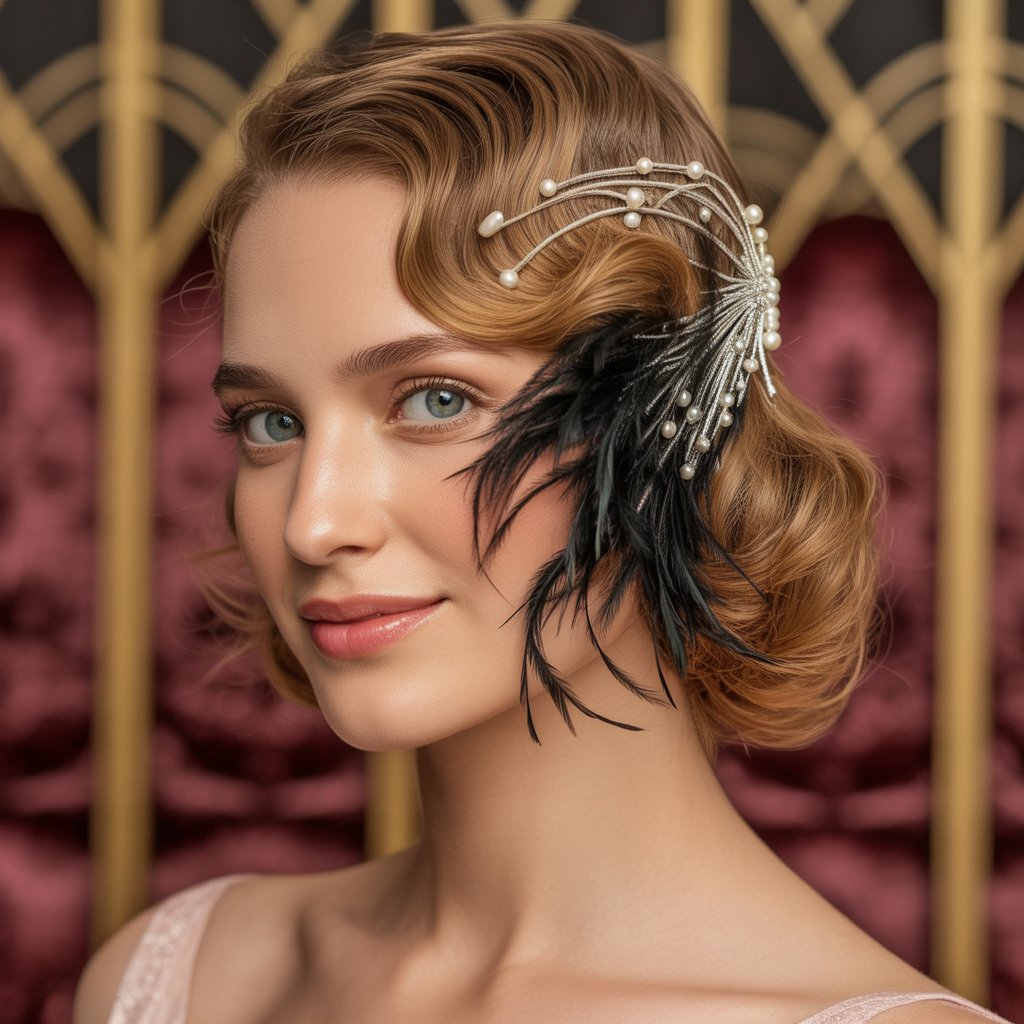 Top 27+ Half-Up Half-Down Prom Hairstyles 25 Modern half-up hairstyle with crisscross pattern at back, geometric elegant prom styling, intersecting hair sections, contemporary desig