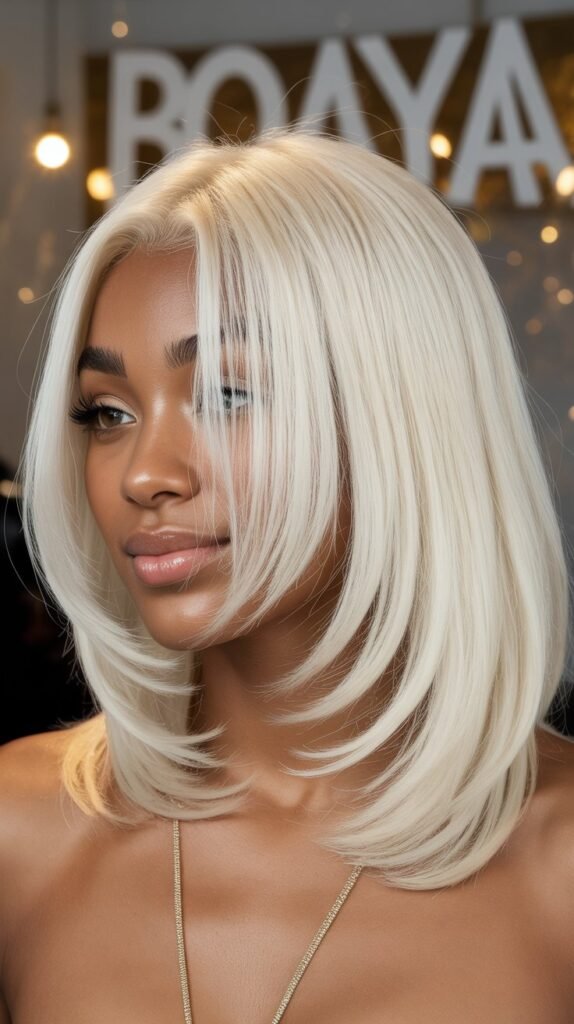 12. Platinum Blonde Lob