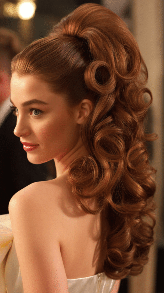 30 Trendy Half-Up Half-Down Hairstyles for HoCo 2025 28 Curled Ponytail Half-Up