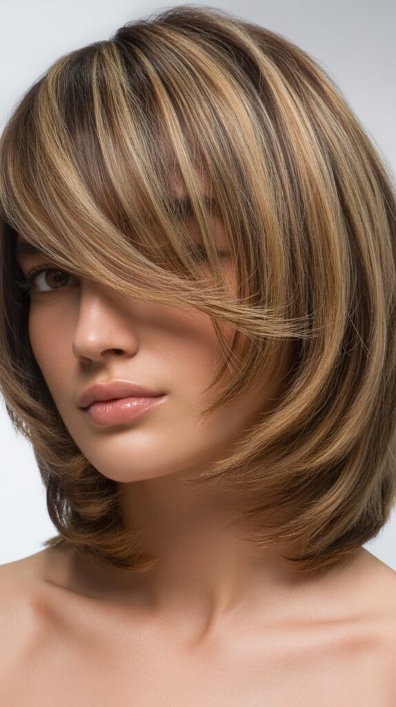 Best 27+ Choppy Bob Haircuts for Thick Hair 16 Choppy Bob with Side-Swept Bangs