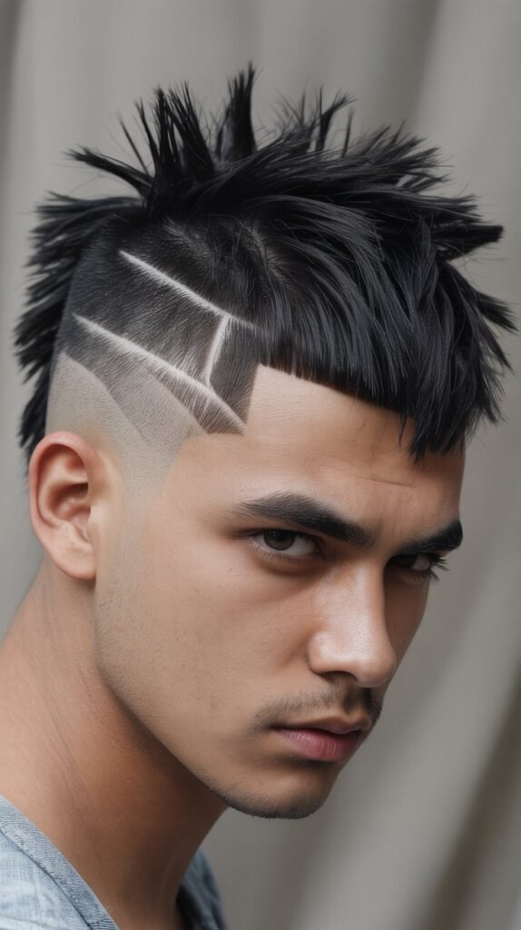 Choppy Mohawk Fade