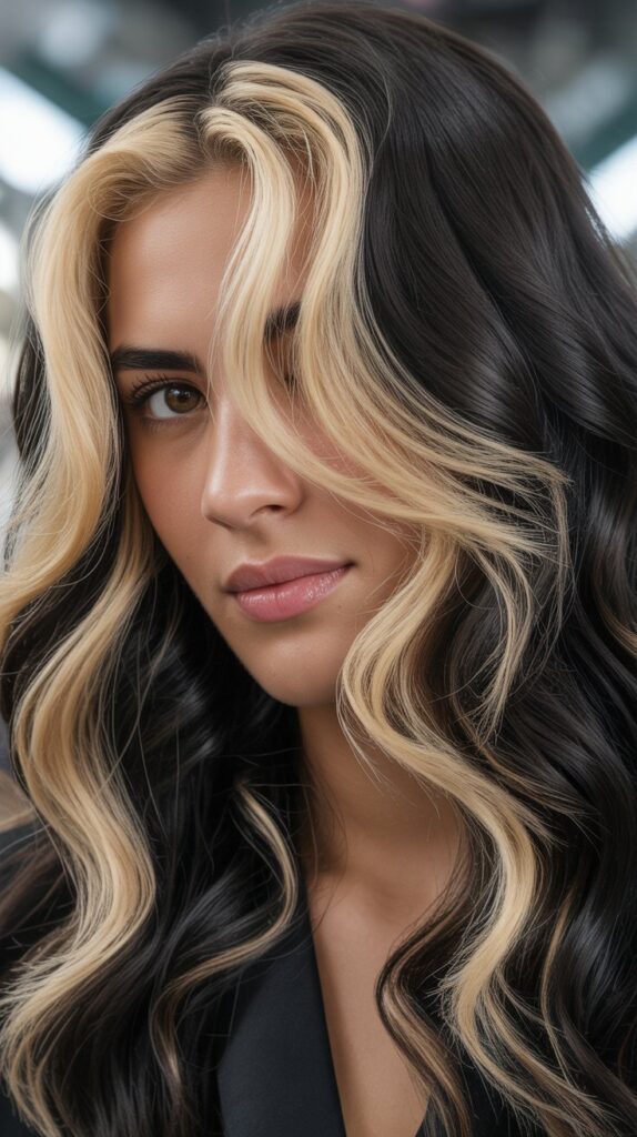 1. Classic Chunky Blonde Highlights